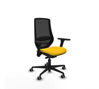 Piqueras y Crespo Chaise de bureau fille Mardos pour petits espaces avec dossier fixe, bras 3D, soutien lombaire 1D, mécanisme synchrone/transfert, 24 heures d'utilisation, poids maximum 120 kg
