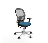 Piqueras y Crespo Chaise de bureau orange pour bureau, 8 heures d'utilisation, 120 kg, accoudoirs 3D, mécanisme synchrone 5 positions, soutien lombaire 1D, dossier fixe