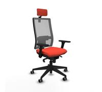 Piqueras y Crespo Chaise de bureau réglable avec dossier réglable en hauteur, accoudoirs 3D, tête de lit 2D et soutien lombaire 1D en couleur attrayante