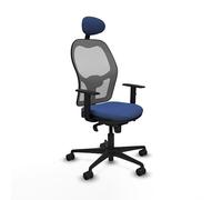 Piqueras y Crespo Chaise de posture avec tête fixe, soutien lombaire 1D, dossier fixe et accoudoirs 1D, idéal pour architecte et grand bureau