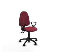 Piqueras y Crespo Chaise de travail pour étudier Algarra, fonctionnant avec roues, bras fixes, mécanisme asynchrone, dossier réglable en hauteur, sans tête de lit.