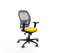 Piqueras y Crespo Chaise de travail réglable avec hauteur ergonomique de bureau, dossier fixe, bras 2D, soutien lombaire 1D, utilisation de 8 heures et poids maximum de 120 kg