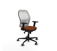 Piqueras y Crespo Chaise de travail réglable avec hauteur ergonomique de bureau, dossier fixe, bras 2D, soutien lombaire 1D, pour une utilisation jusqu'à 120 kg pendant 8 heures