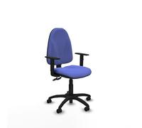 Piqueras y Crespo - Chaise économique Algarra : chaise de bureau opérationnelle avec roulettes, accoudoirs 1D, dossier réglable et mécanisme de contact permanent à double manette.