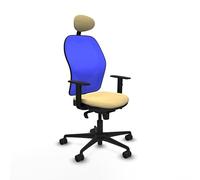 Piqueras y Crespo Chaise ergonomique avec repose-pieds Jorquera pour 8 heures d'utilisation, poids maximum 120 kg, bras 1D, mécanisme synchrone 5 positions, tête fixe, soutien lombaire 1D, fixe