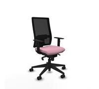 Piqueras y Crespo - Chaise ergonomique en forme de corne avec dossier réglable en hauteur, bras 1D, mécanisme synchrone 5 positions et soutien lombaire pour un meilleur confort au bureau.