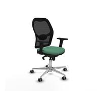 Piqueras y Crespo Chaise ergonomique fonctionnelle pour bureau, dossier fixe, soutien lombaire 1D, bras 2D, mécanisme synchrone 5 positions, 120 kg, 8 heures d'utilisation, idéal pour les petits