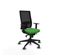 Piqueras y Crespo - Chaise ergonomique inclinable, avec roulettes, bras 1D, mécanisme synchrone 5 positions, soutien lombaire 1D et dossier réglable en hauteur.