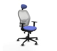 Piqueras y Crespo Chaise ergonomique Jorquera avec accoudoir réglable, dossier fixe, tête fixe et soutien lombaire 1D, idéale pour 8 heures d'utilisation et poids maximum de 120 kg