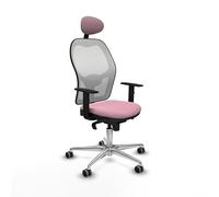 Piqueras y Crespo Chaise ergonomique Jorquera avec dossier fixe, tête de lit fixe, bras 1D, bras 1D, mécanisme synchrone en 5 positions, pour 8 heures d'utilisation et poids maximum de 120 kg en