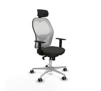 Piqueras y Crespo Chaise Jorquera : la chaise la plus confortable pour travailler, idéale pour les bureaux élégants et les petits espaces, avec dossier fixe, tête 2D, soutien lombaire 1D et bras 1D