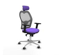 Piqueras y Crespo Chaise Jorquera : l'option idéale pour un travail confortable et productif avec dossier fixe, tête de lit 2D, soutien lombaire 1D et bras 2D en couleur attrayante
