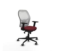 Piqueras y Crespo Chaise Jorquera orange avec accoudoirs 2D, dossier fixe, soutien lombaire 1D et mécanisme synchrone 5 positions, idéale pour 8 heures d'utilisation et poids maximum de 120 kg