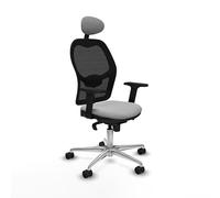 Piqueras y Crespo Chaise Jorquera orange avec dossier fixe, tête fixe, soutien lombaire 1D, bras 2D et mécanisme synchrone 5 positions, idéal pour 8 heures d'utilisation et poids maximum de 120 kg