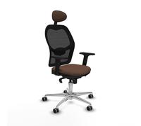 Piqueras y Crespo Chaise Jorquera pour posture correcte avec dossier fixe, tête fixe, soutien lombaire 1D et bras 2D en couleur tapissée, idéale pour 8 heures d'utilisation et 120 kg