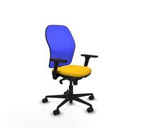 Piqueras y Crespo Chaise Jorquier confortable pour le dos, ergonomique avec repose-pieds, dossier fixe, soutien lombaire 1D, bras 3D, mécanisme synchrone 5 positions, 120 kg, 8 heures d'utilisation