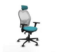 Piqueras y Crespo Chaises de bureau confortables et belles avec dossier fixe, tête de lit 2D, support lombaire 1D, bras 3D, mécanisme synchrone dans 5 positions, pour 24 heures d'utilisation et