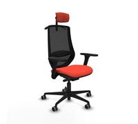 Piqueras y Crespo Chaises de bureau pour adolescents Mardos avec accoudoirs 3D, dossier fixe, tête de lit 2D, soutien lombaire 1D, mécanisme synchrone/transfert, utilisation 24 heures, poids maximum