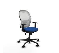 Piqueras y Crespo Chaises plus confortables pour travailler avec dossier fixe, accoudoirs 1D, soutien lombaire 1D, mécanisme synchrone 5 positions, 120 kg, 8 heures d'utilisation, couleur transparente