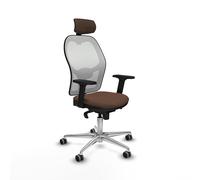 Piqueras y Crespo Chorquera Chaise de bureau avec dossier fixe, tête de lit 2D, support lombaire 1D, bras 2D, mécanisme synchrone 5 positions, 120 kg, durée de vie 24 heures, couleur moderne