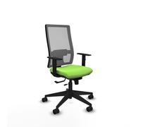 Piqueras y Crespo Fauteuil de bureau confortable avec dossier réglable en hauteur, accoudoirs 1D, support lombaire 1D, mécanisme synchronisation/top coat, utilisation 24 heures et poids max 120 kg