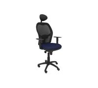 Piqueras Y Crespo Jorquera Chaise Accoudoirs En T Pivotant Bali Fabric Noir, Bleu Marine Multicolore