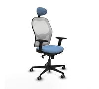 Piqueras y Crespo Jorquera Chaise de conversation ergonomique avec dossier fixe, tête fixe, support lombaire 1D, bras 2D, mécanisme synchrone 5 positions, pour 8 heures d'utilisation et maximum