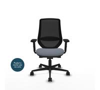 Piqueras y Crespo MARDOS Fauteuil ergonomique Dossier Maille - Accoudoirs 2D - Assise Gris