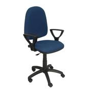 PIQUERAS Y CRESPO Modèle 04CP - Chaise de bureau ergonomique avec mécanisme de contact permanent et réglable en hauteur Bleu