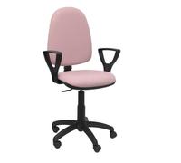 PIQUERAS Y CRESPO Modèle 04CP - Chaise de bureau ergonomique avec mécanisme de contact permanent et réglable en hauteur Rose