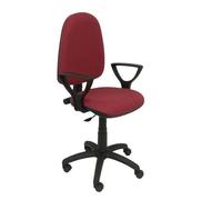 Piqueras Y Crespo Modèle 04cp - Chaise De Bureau Ergonomique Avec Mécanisme De Contact Permanent Et Réglable En Hauteur Rouge