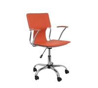PIQUERAS Y CRESPO Modèle 214 - Chaise de bureau ergonomique avec bras fixes, réglable en hauteur et pivotant à 360 degrés