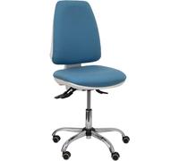 Piqueras Y Crespo - Modelo Elche Blanca - Silla De Oficina ErgonÃ³mica Con Mecanismo Asincro, Regulable En Altura Y Ruedas De Parqué - Base Cromada. Asiento Y Respaldo Tapizados En Tejido Bali Color A