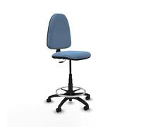 Piqueras y Crespo Tabouret Aýna : idéal pour 4 à 6 heures d'utilisation, avec dossier réglable et mécanisme de contact permanent, tabouret de travail, atelier mécanique ou de bureau