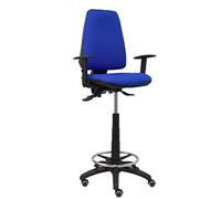 PIQUERAS Y CRESPO Tabouret Elche S Bali Bleu Bras réglables Roues de parquet Marque