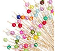 Piques à Cocktail, 100 PCS Pique Aperitif Noel, Pique Brochette Aperitif, Pics à Cocktail de Noël, Bâtonnets à Cocktailen de Noël, Brochettes Cocktail pour Noël, Anniversaires, Mariages (Multicolore)