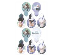 Piques à Cupcakes - LA REINE DES NEIGES - Lot de 20 - Comestibles - Multicolores - Décoration Anniversaire