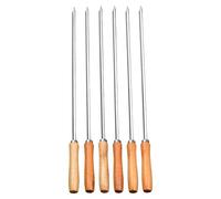 Piques à griller - 6 Pièces De Bâtonnets Barbecue Kebab - Brochettes À Légumes Réutilisables - Pour Maison, Jardin, Extérieur, Restaurant, Camping, Les Fêtes, Arrière-Cour Et Pique-Nique