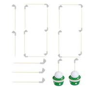 Piques apéritives golf balle et club,Bâtonnets Alimentaires Multifonction 100 Pièces,Piques Alimentaires Club de Golf 12 cm pour Traiteur | Pour mariage fête des pères sandwichs amuse-bouches