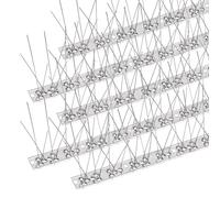 Piques en Acier Inoxydable Anti - Oiseaux - Repoussant Durable de Pigeons - Très dissuasif pour Les Oiseaux, Corbeaux et Les piverts - Facile à Installer et enlever, 10ft Soit 3M
