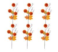 Piques et branches d'automne 6 Pièces Décoration de Moisson Baies Feuilles