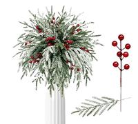 Piques et Brins pour Sapin de Noël - 45 Pièces Branches Décoratives Artificielles,Branches Artificielles de Pin de Noël | pour Propriétaires Designers D'Intérieur Couronnes Guirlandes Pièces