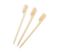 Piques steak en bois Saignant 90 mm - Lot de100 -