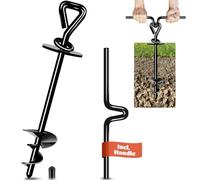 Piquet Ancrage pour Chien à 360°, 12mm Ancrage au Sol pour Chien pouvant Supporter jusqu'à 220lbs pour Petit, Moyen ou Grand Chien, Piquet pour Chien pour Le Patio, Camping, Plage