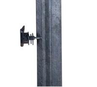 Piquet cloture croix en plastique recy eaumont (x4) Noir 1,50 m