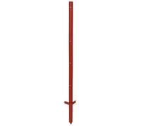 Piquet cloture d'angle acier double bêche Kerbl (x10) Rouge 115 cm