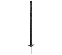 Piquet cloture en plastique massif double marche Ako (x5) Gris TU