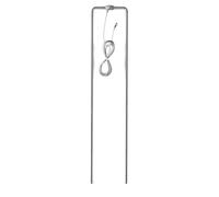 Piquet cloture mobile double Gallagher Argenté 2x0,5 m