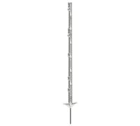 Piquet cloture PVC double bêche Kerbl Classic (x5) Blanc 125 cm