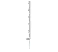 Piquet cloture PVC simple bêche Kerbl Eco (x5) Blanc 70 cm
